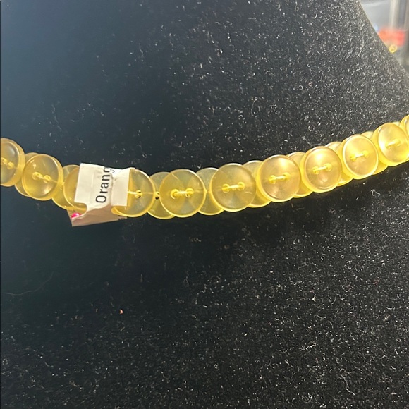 Elegant Gold Button Necklace - Picture 3 of 3